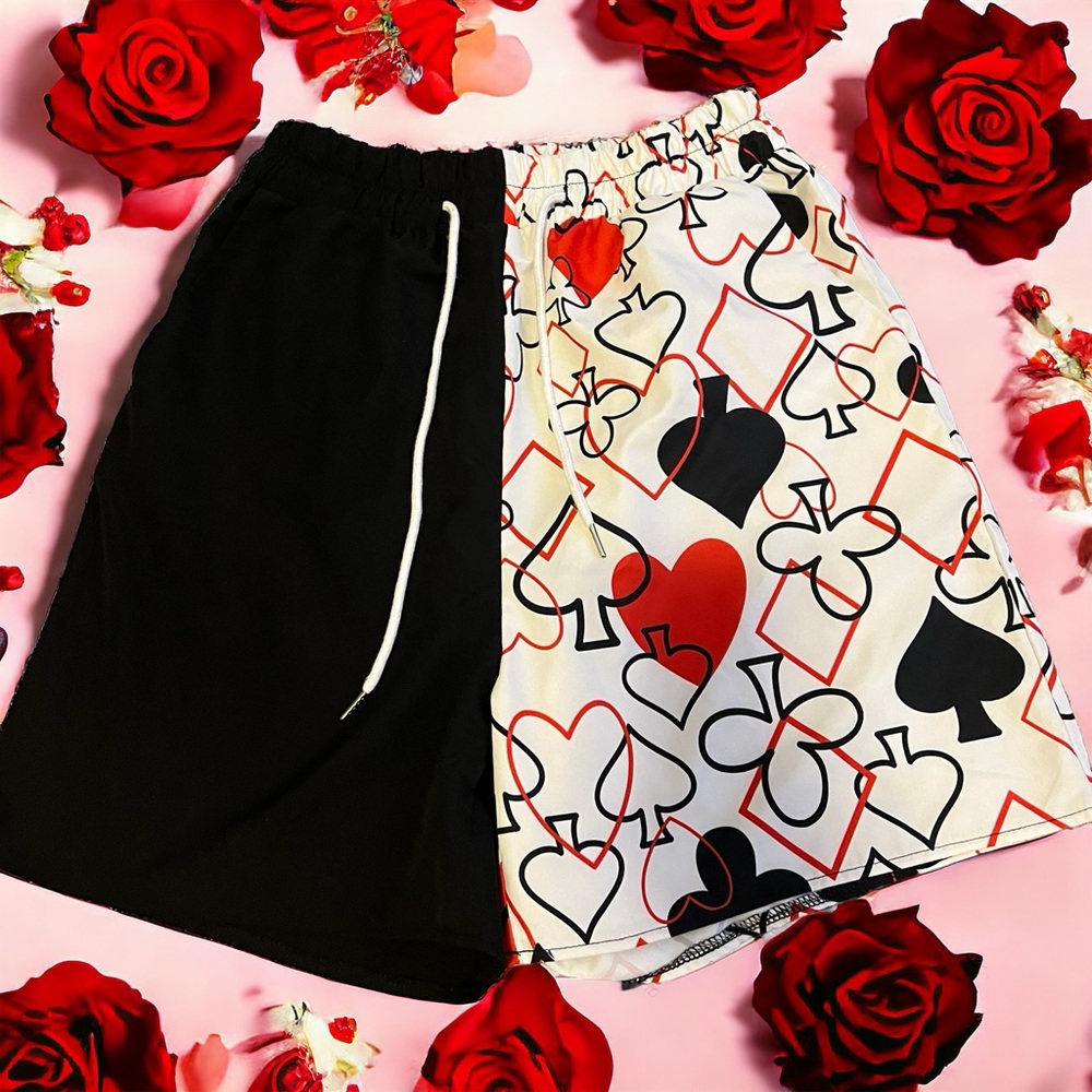 SHEIN “PLAY THE CARDS” Shorts